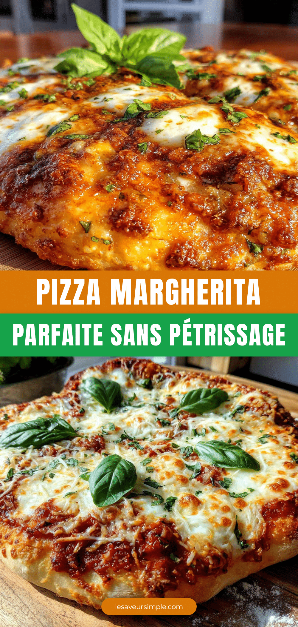 pizza margherita maison sans pétrissage recipe