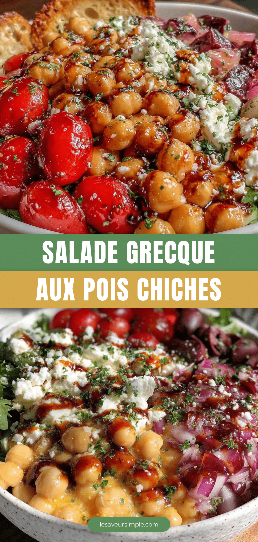 salade grecque aux pois chiches rapide et fraîche recipe