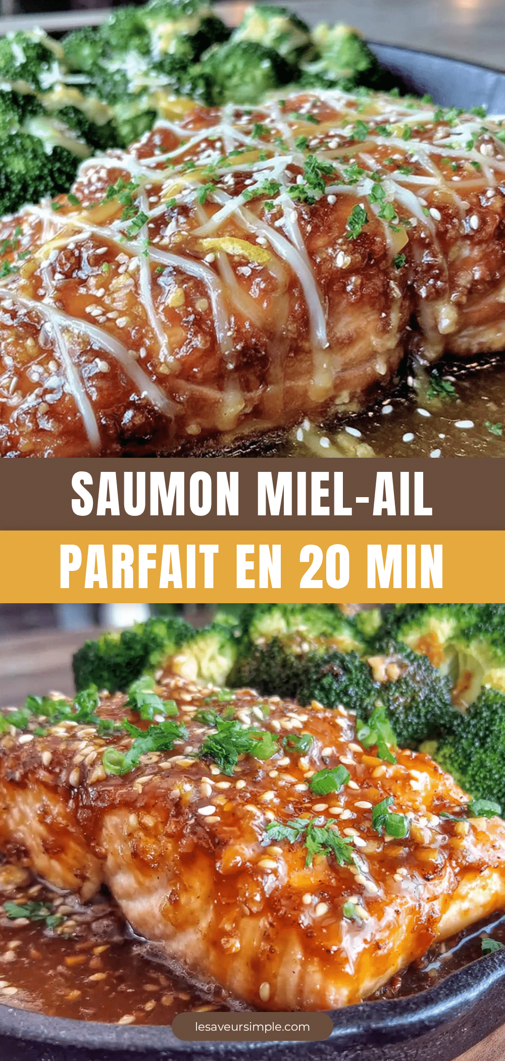Saumon miel-ail recipe