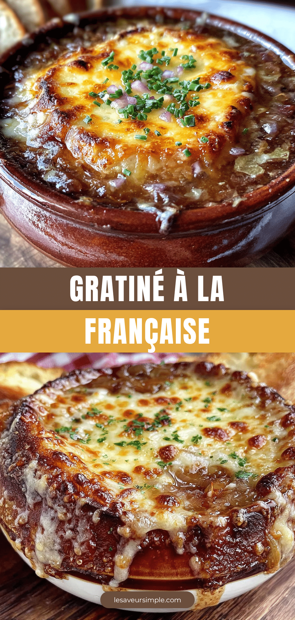 Soupe à loignon gratinée recipe