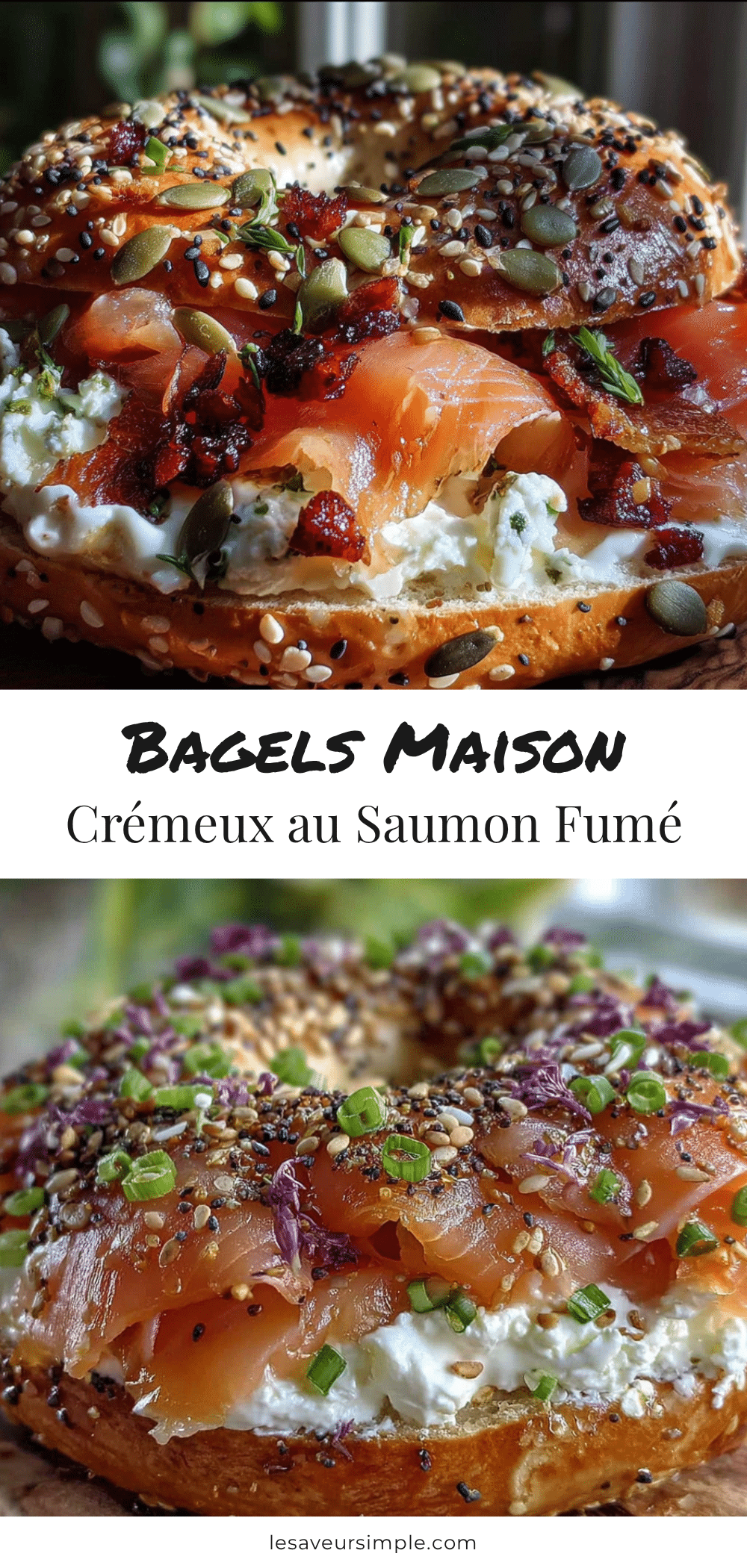 bagels maison saumon fumé recipe