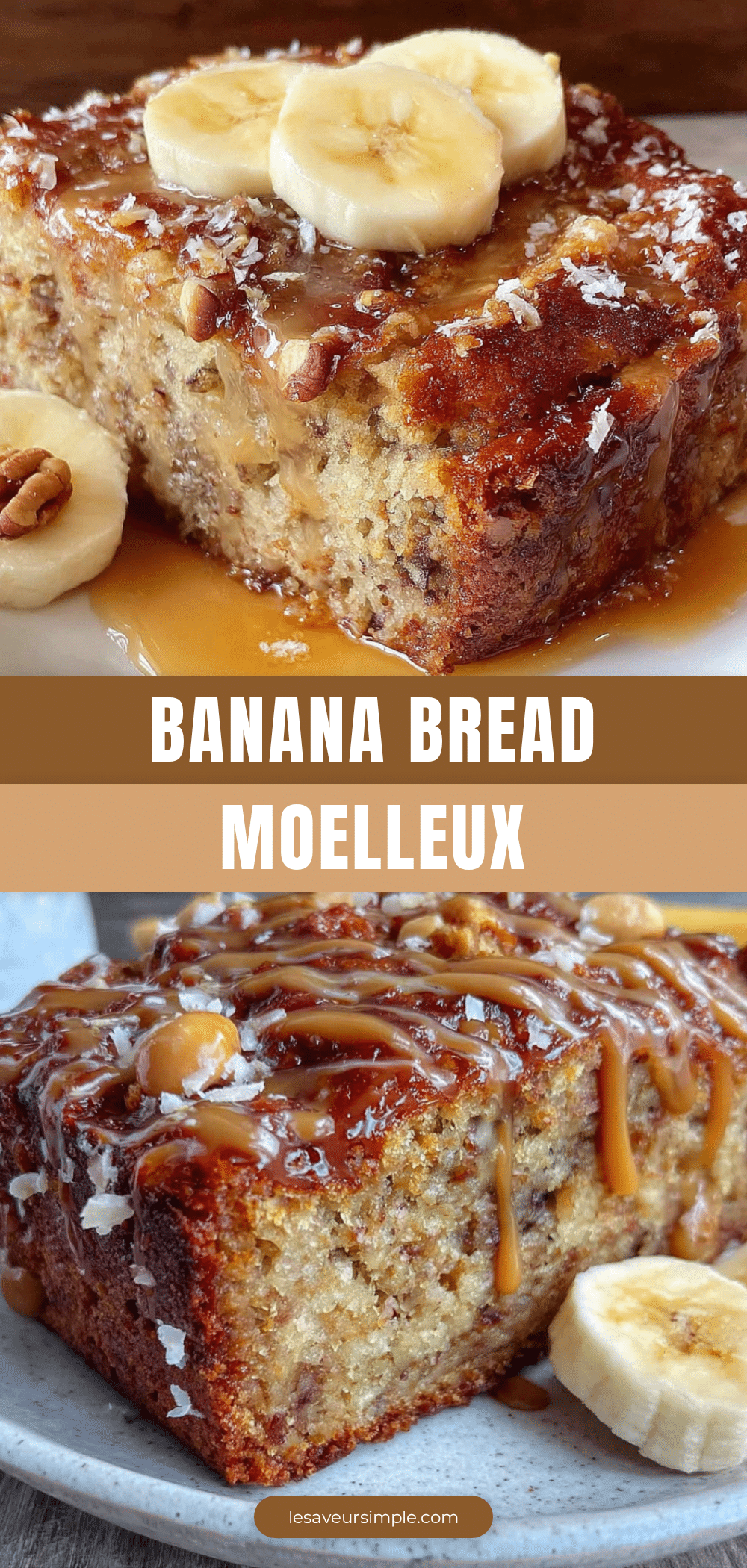 banana bread moelleux au beurre de cacahuète recipe