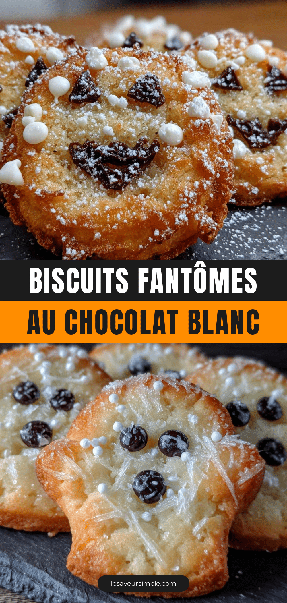 biscuits fantômes au chocolat blanc recipe