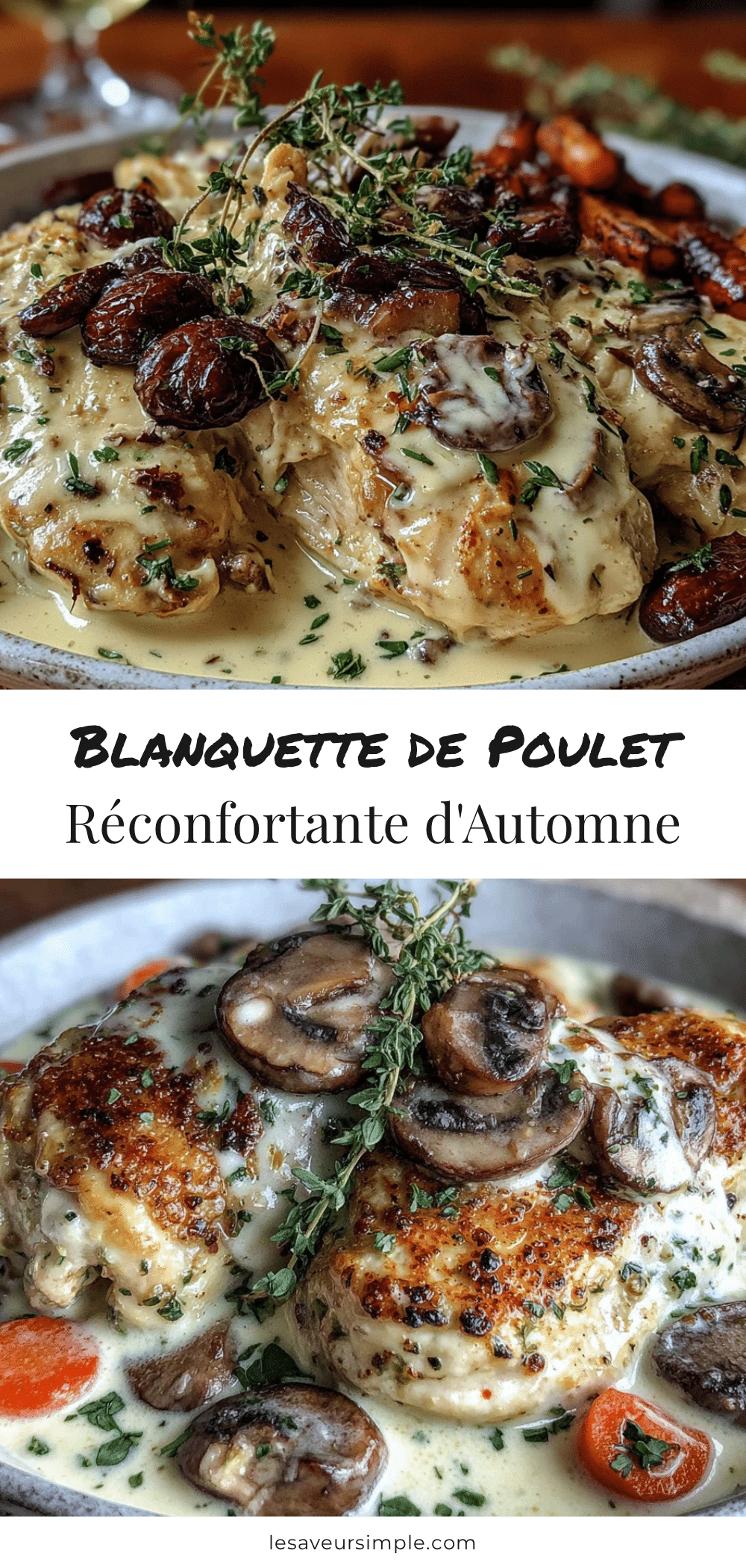 blanquette de poulet réconfortante dautomne recipe