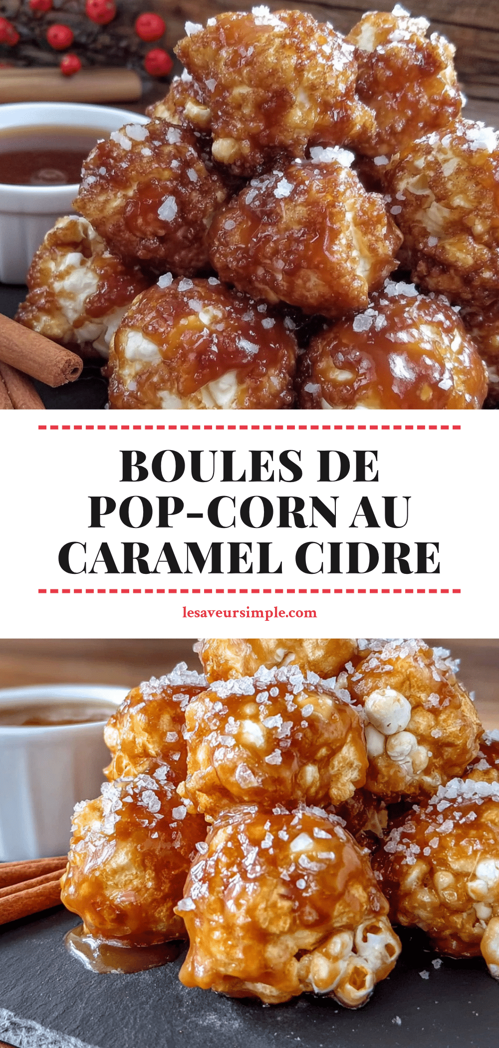 boules de pop-corn au caramel cidre de pomme recipe