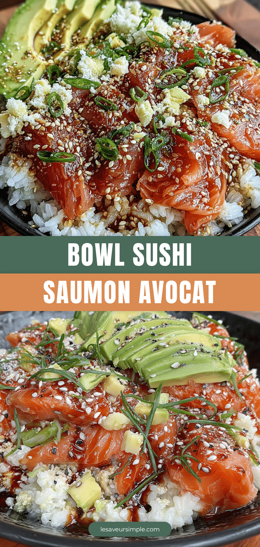 bowl sushi saumon avocat recipe