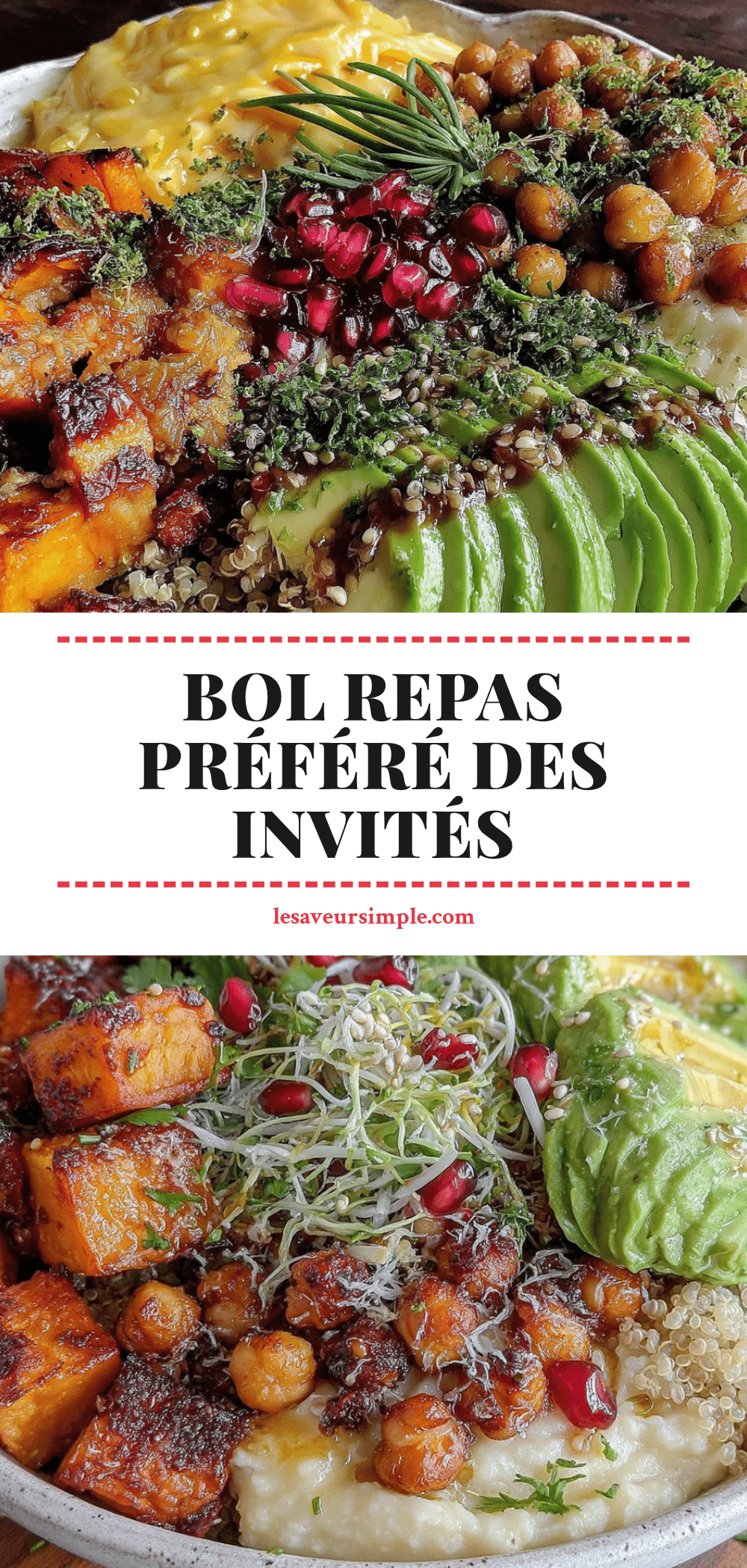 Buddha bowl patate douce et pois chiches recipe