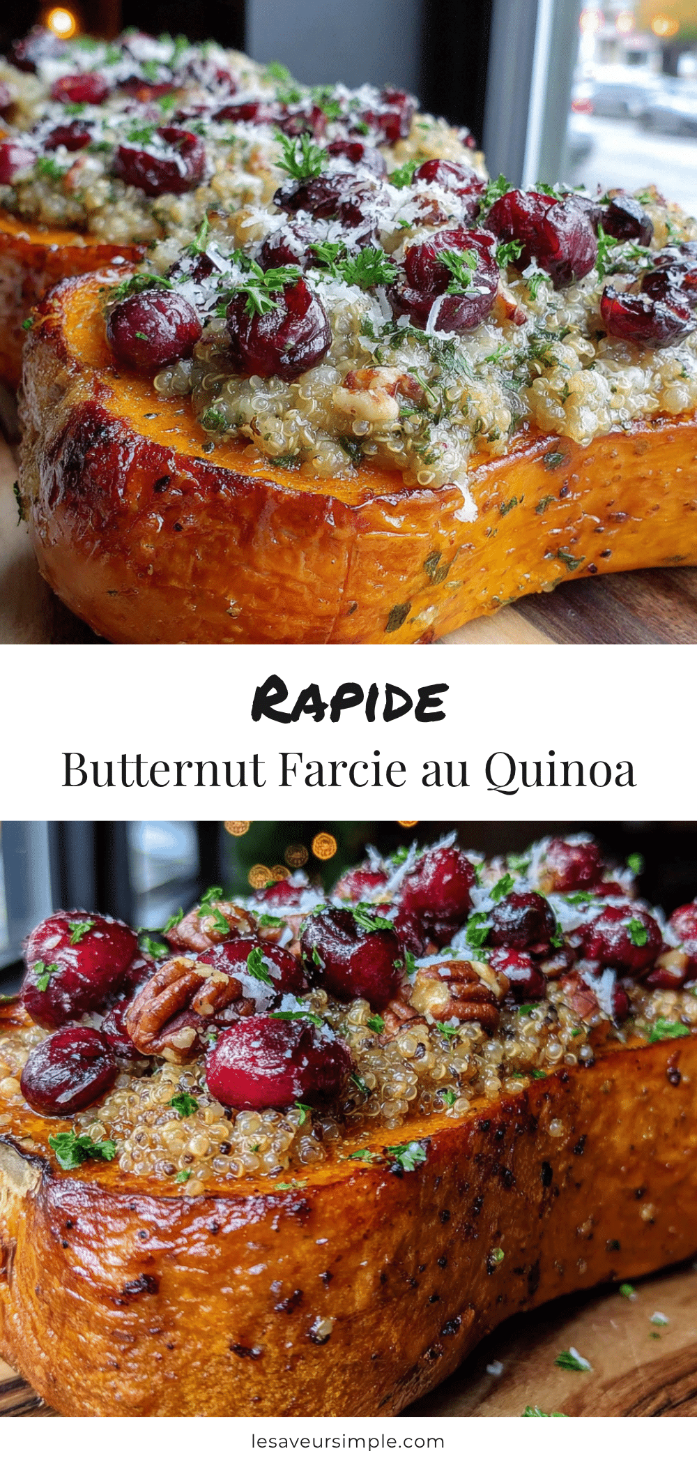 butternut farcie au quinoa recipe