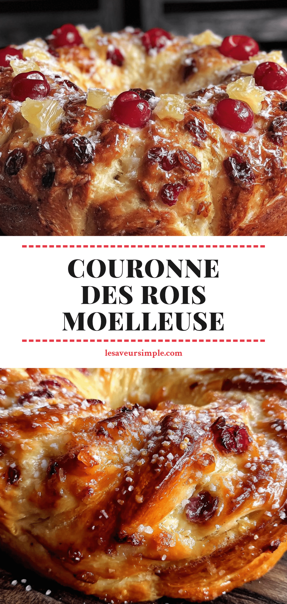 couronne des rois moelleuse aux fruits confits recipe
