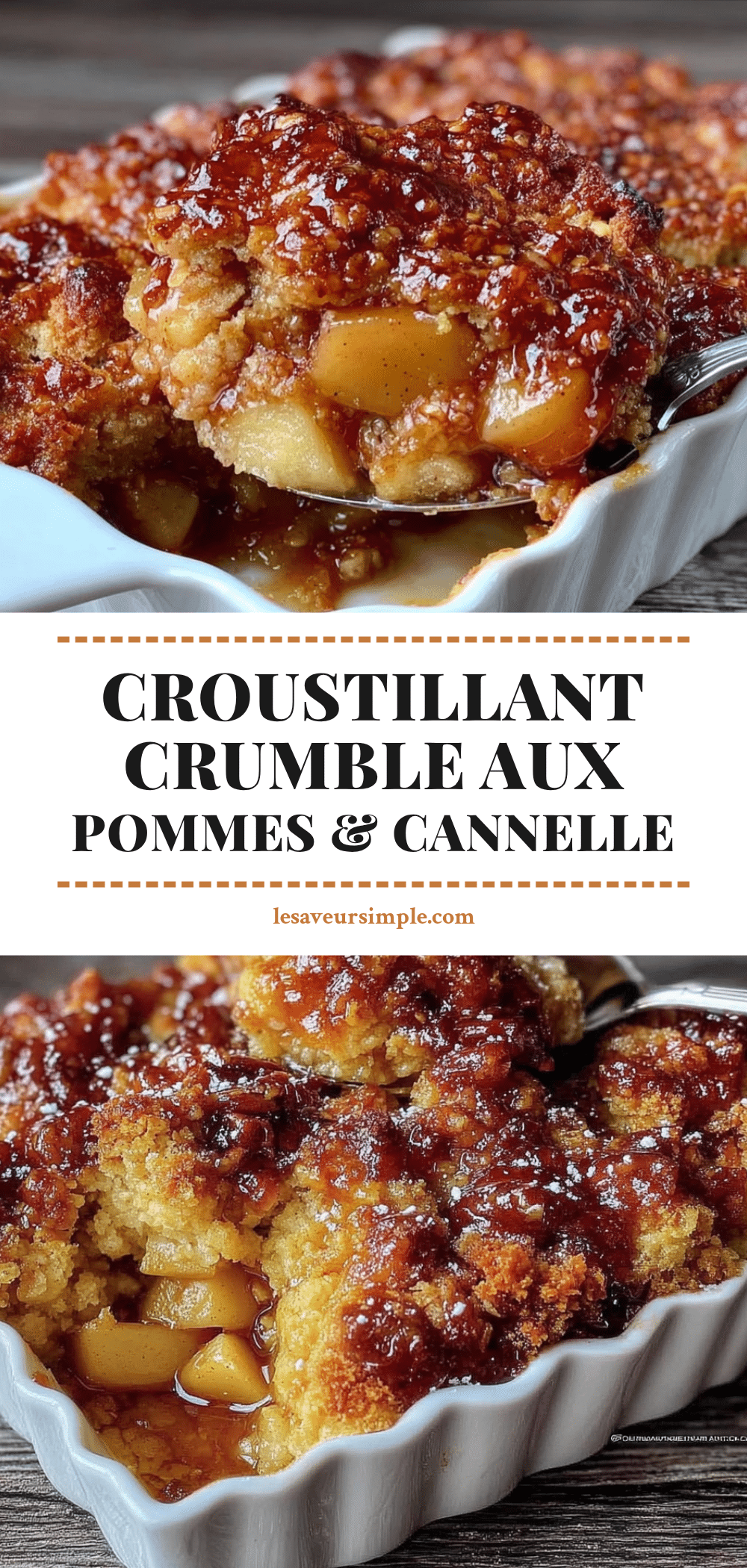 crumble aux pommes et cannelle recipe