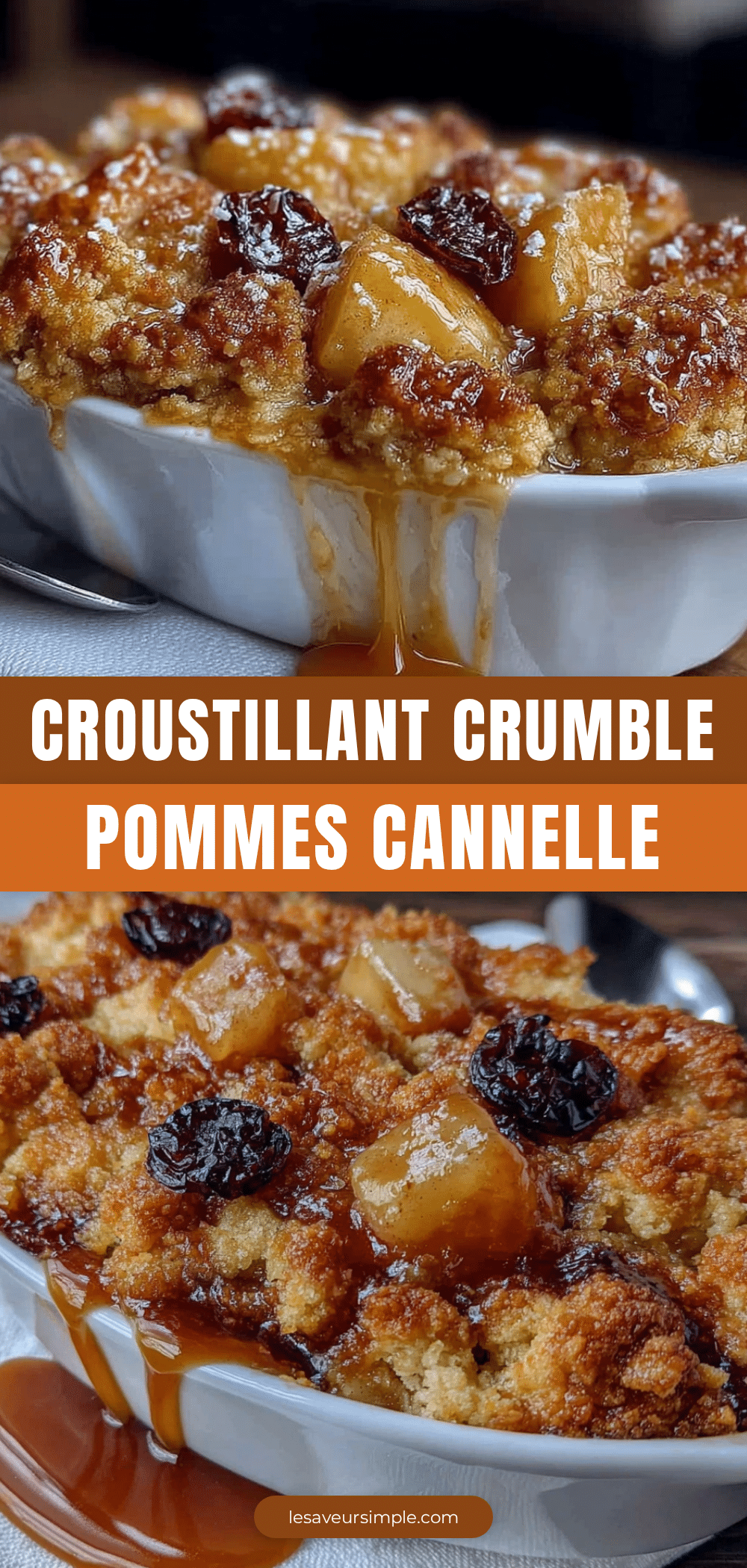 crumble pommes cannelle léger recipe