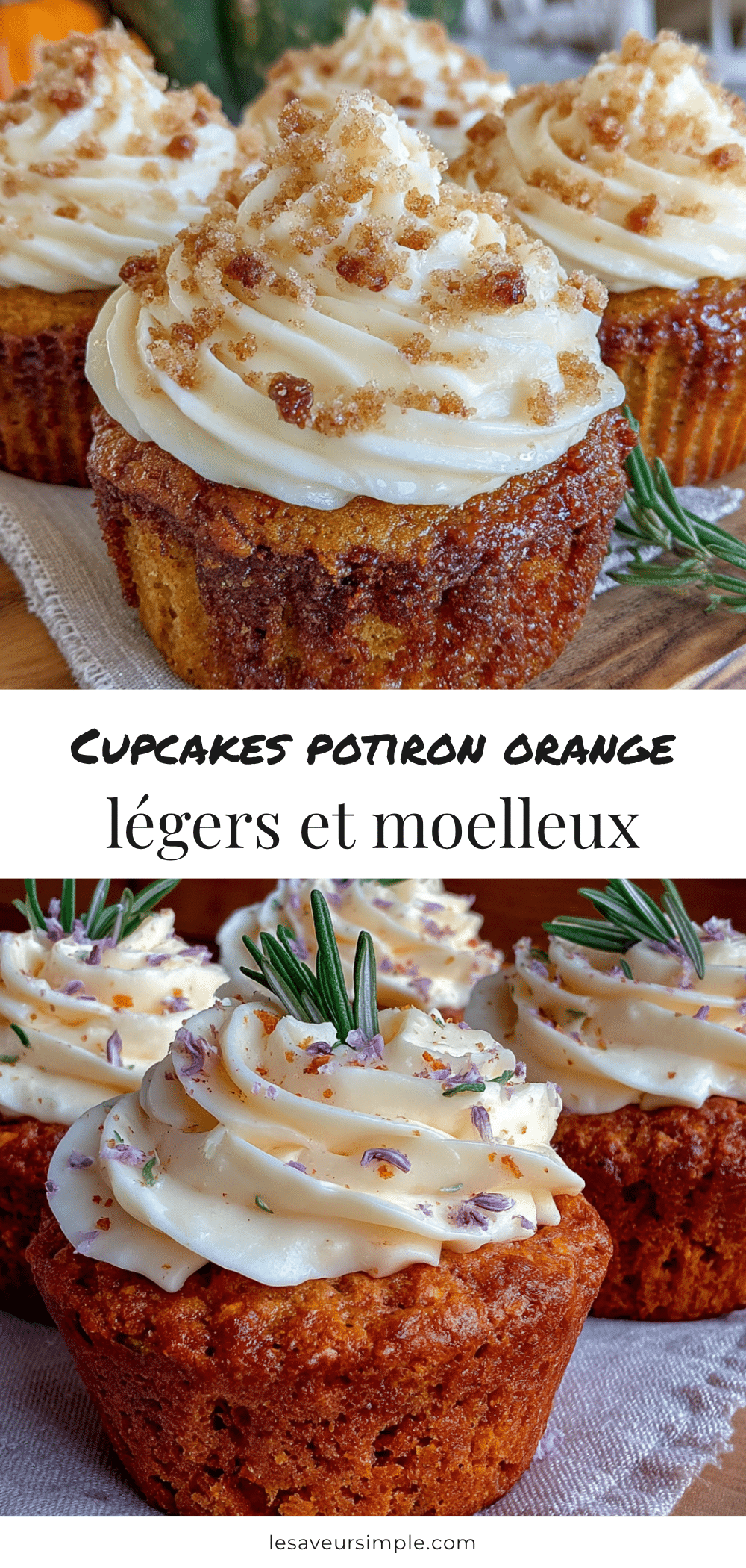 cupcakes potiron orange légers et moelleux recipe