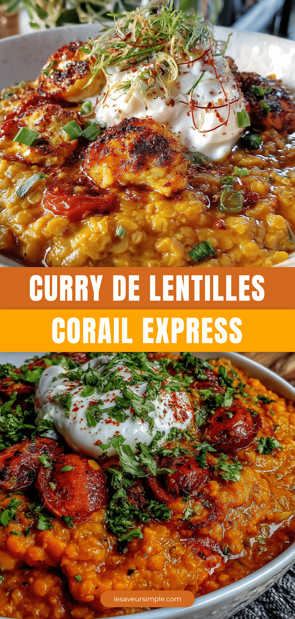 curry de lentilles corail express réconfortant recipe