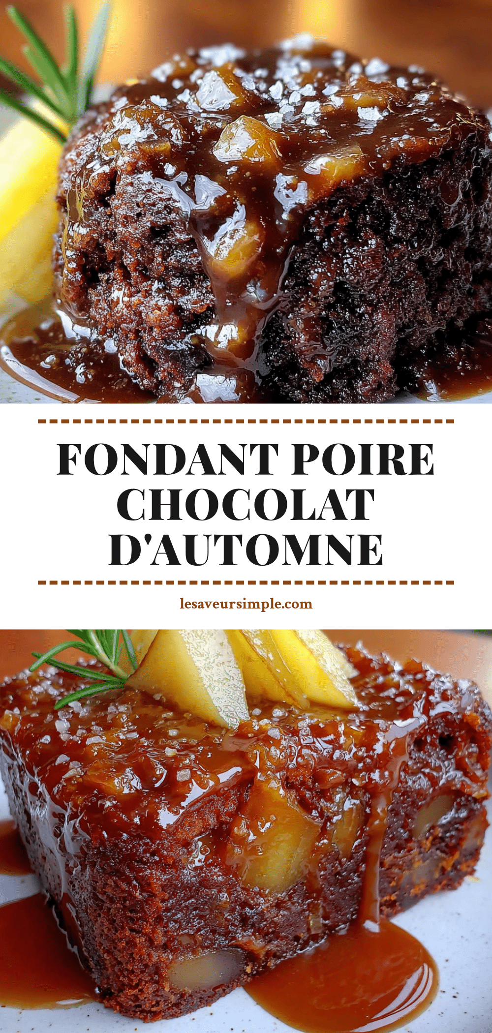 fondant poire chocolat dautomne ultra moelleux recipe