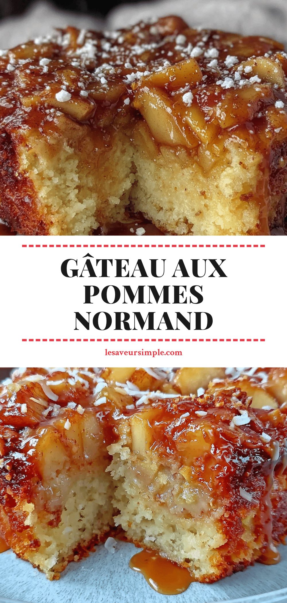 gâteau aux pommes normand recipe
