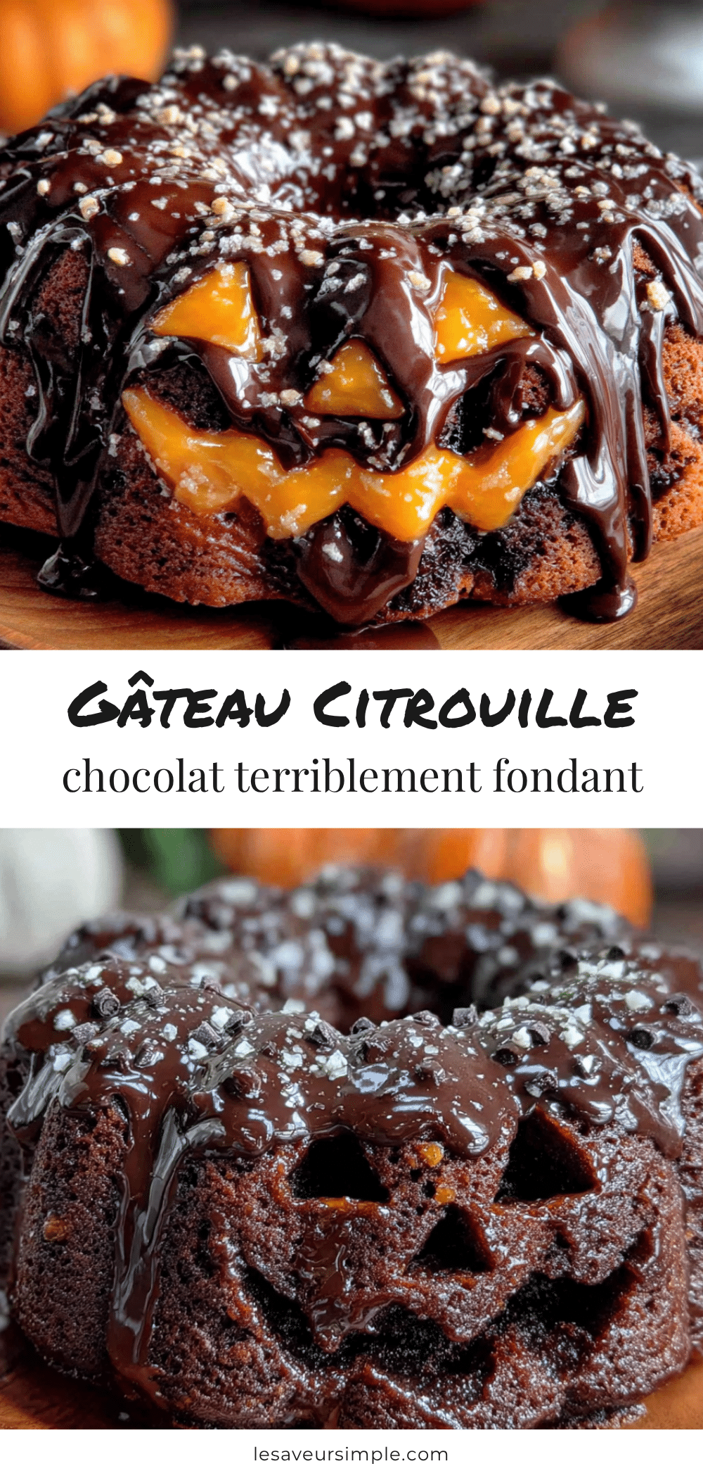 gâteau citrouille chocolat fondant recipe