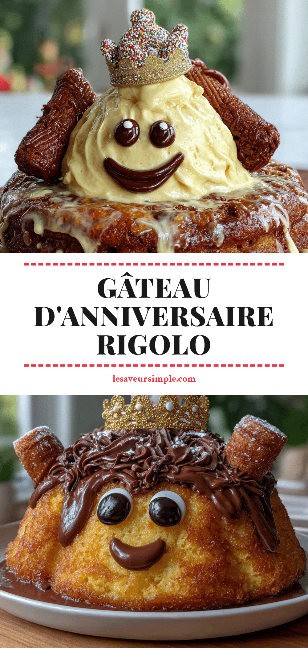 gâteau d’anniversaire rigolo et moelleux recipe