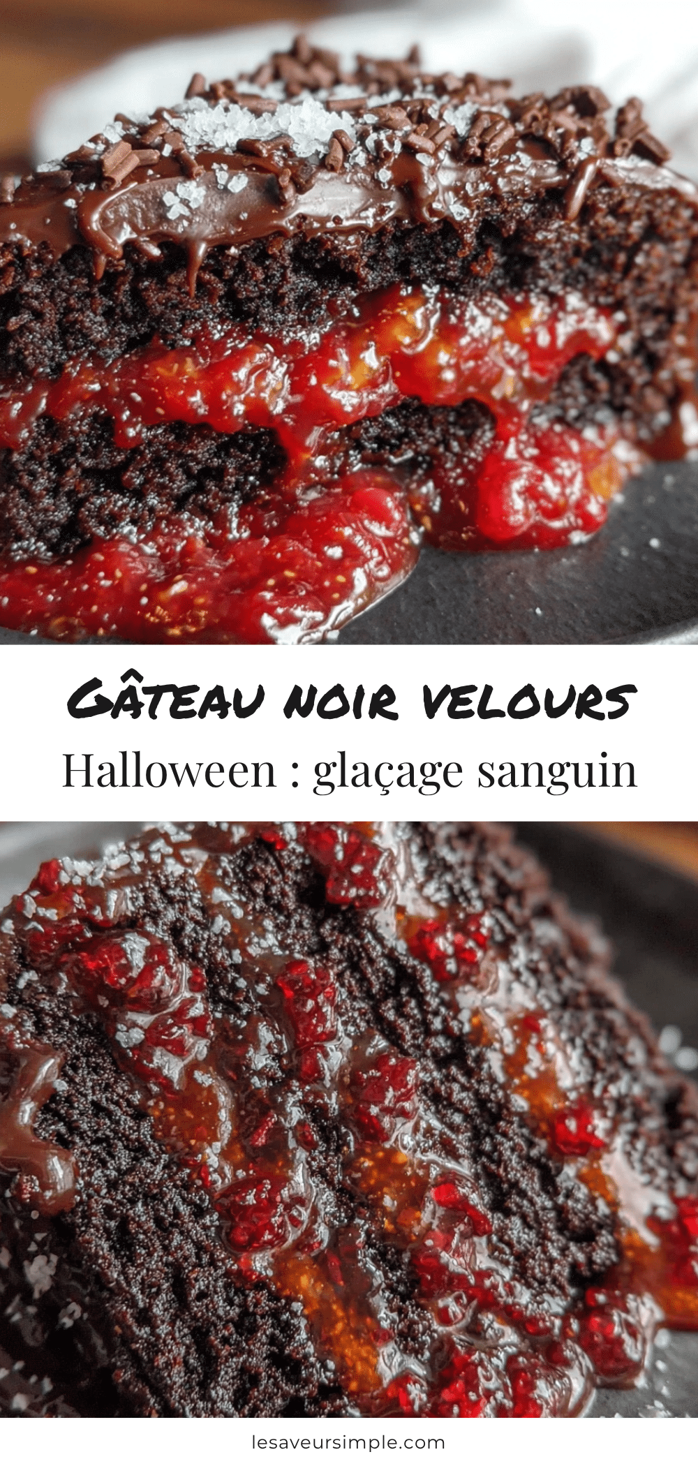 gâteau noir velours halloween recipe
