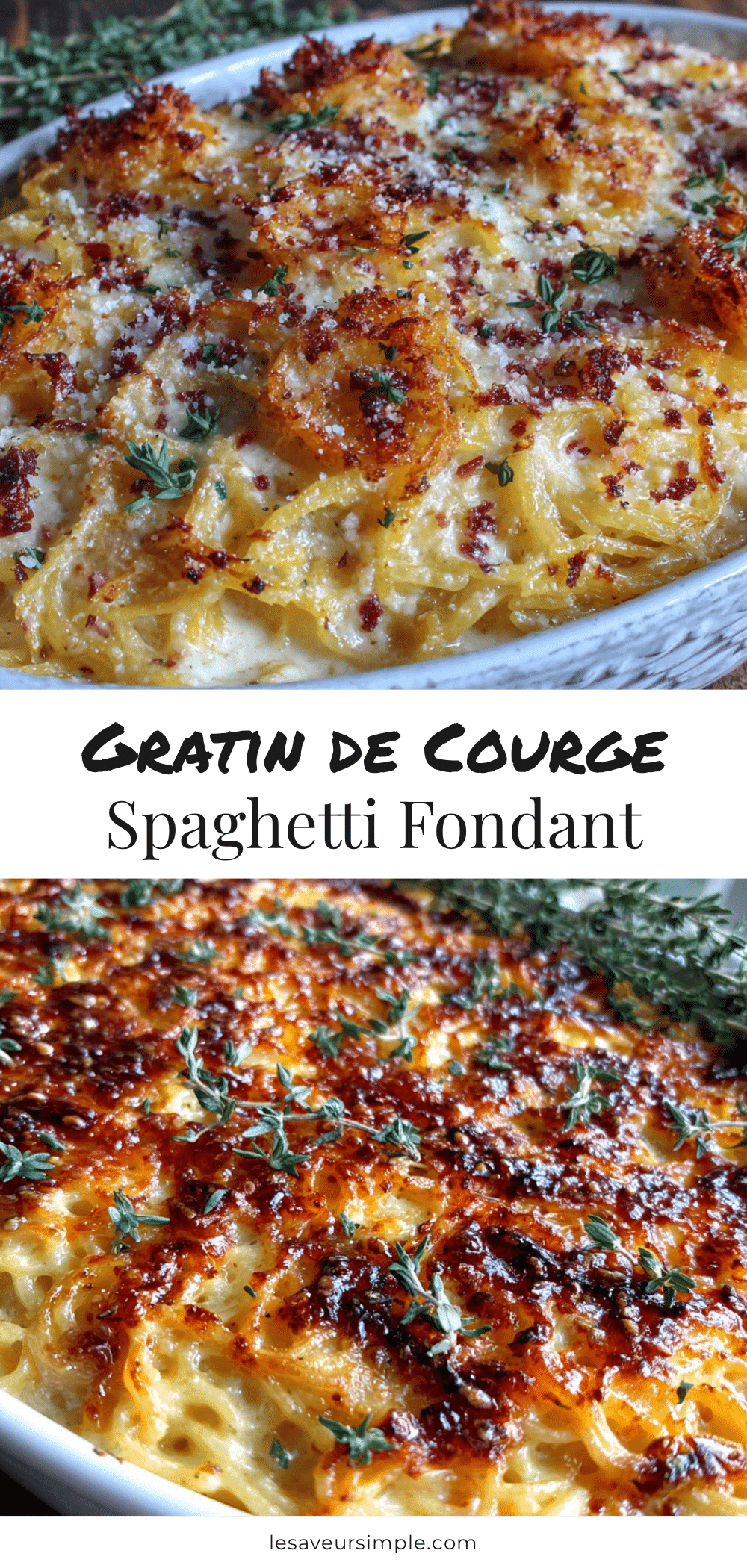 Gratin de courge spaghetti ultra fondant recipe