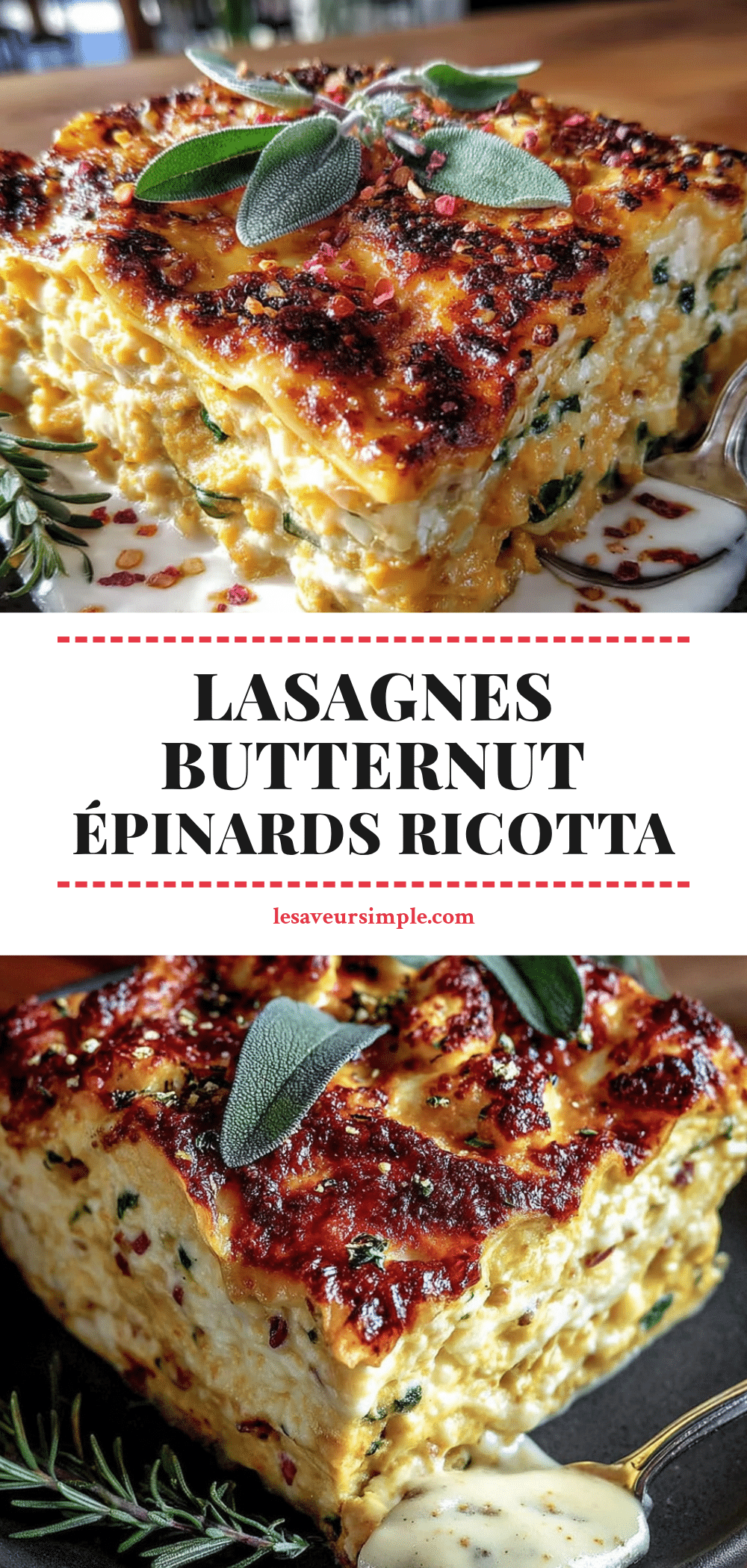lasagnes butternut épinards ricotta faciles et rapides recipe