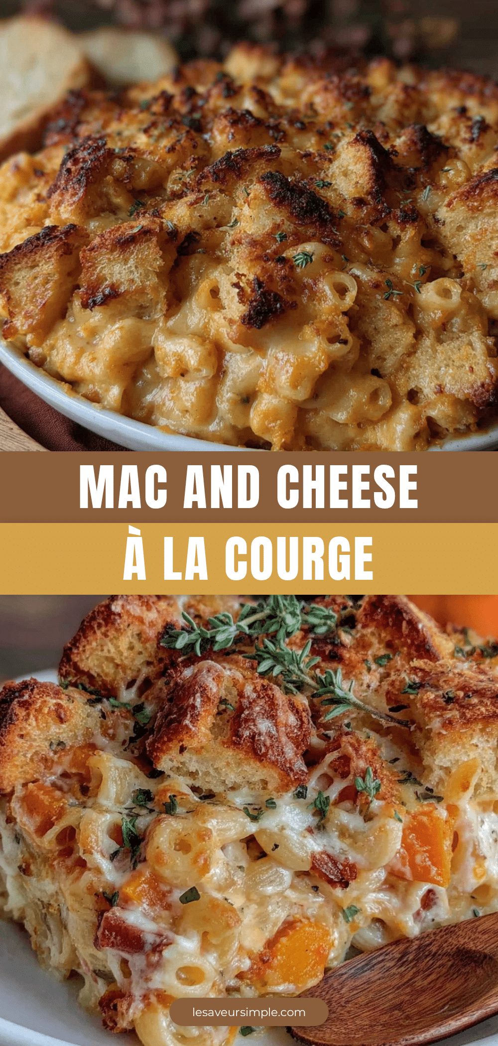 mac and cheese à la courge recipe