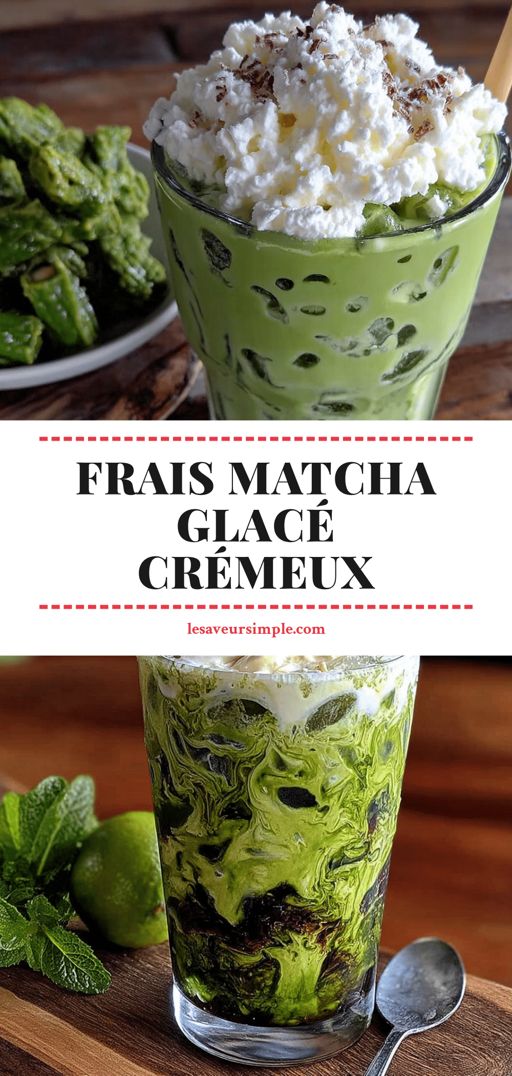 matcha glacé crémeux au lait davoine recipe
