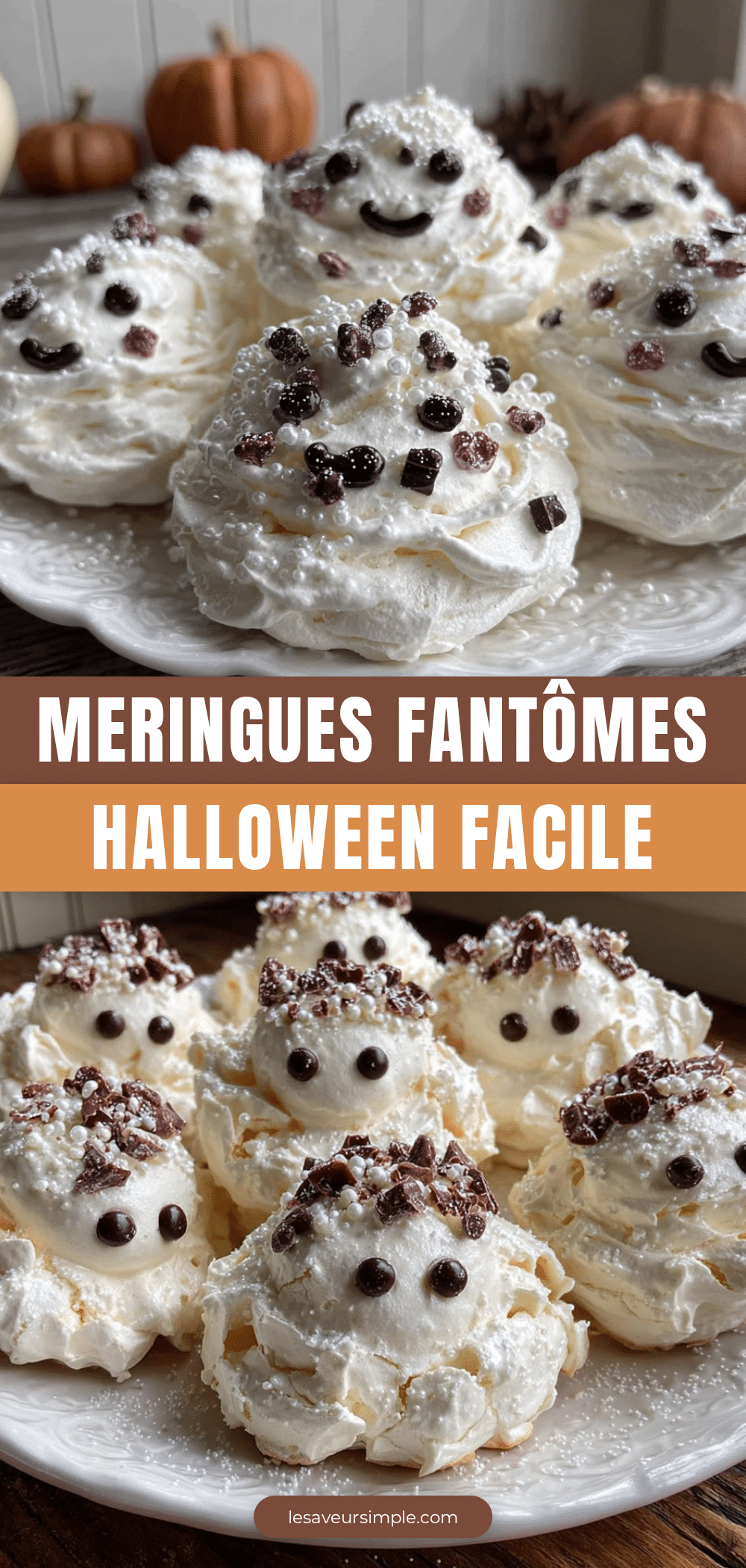 meringues fantômes halloween recipe