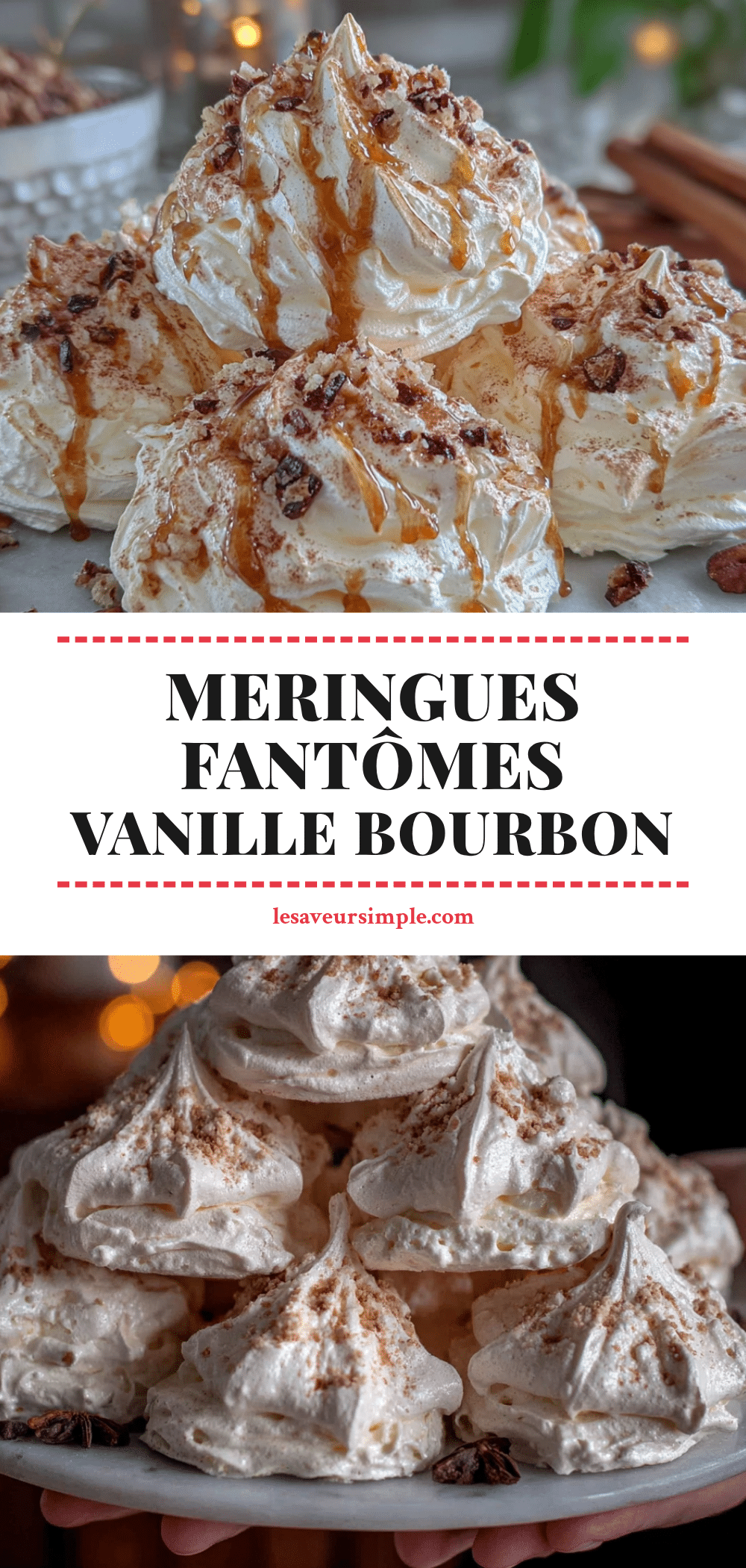 meringues fantômes vanille bourbon recipe