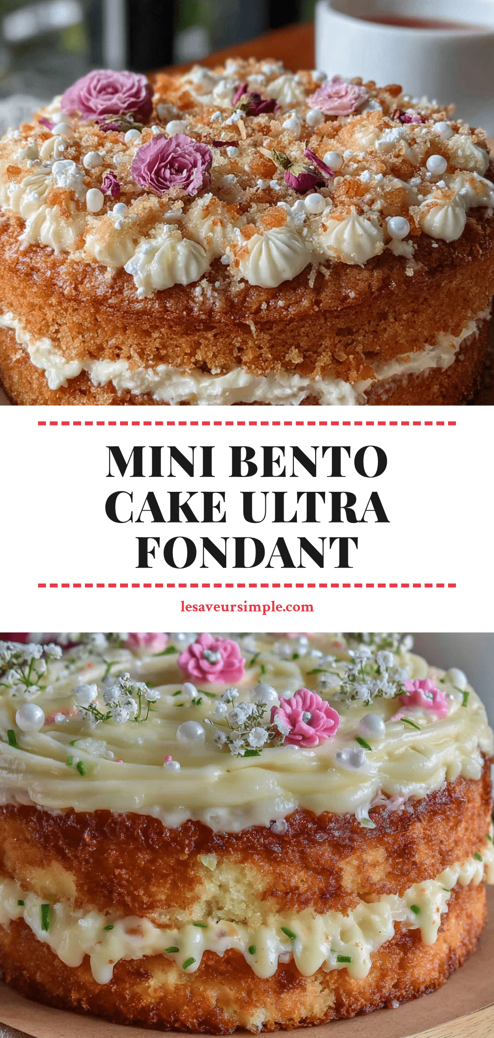 mini bento cake ultra fondant recipe