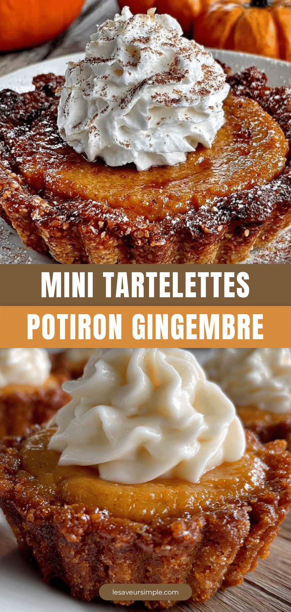 mini tartelettes potiron gingembre recipe