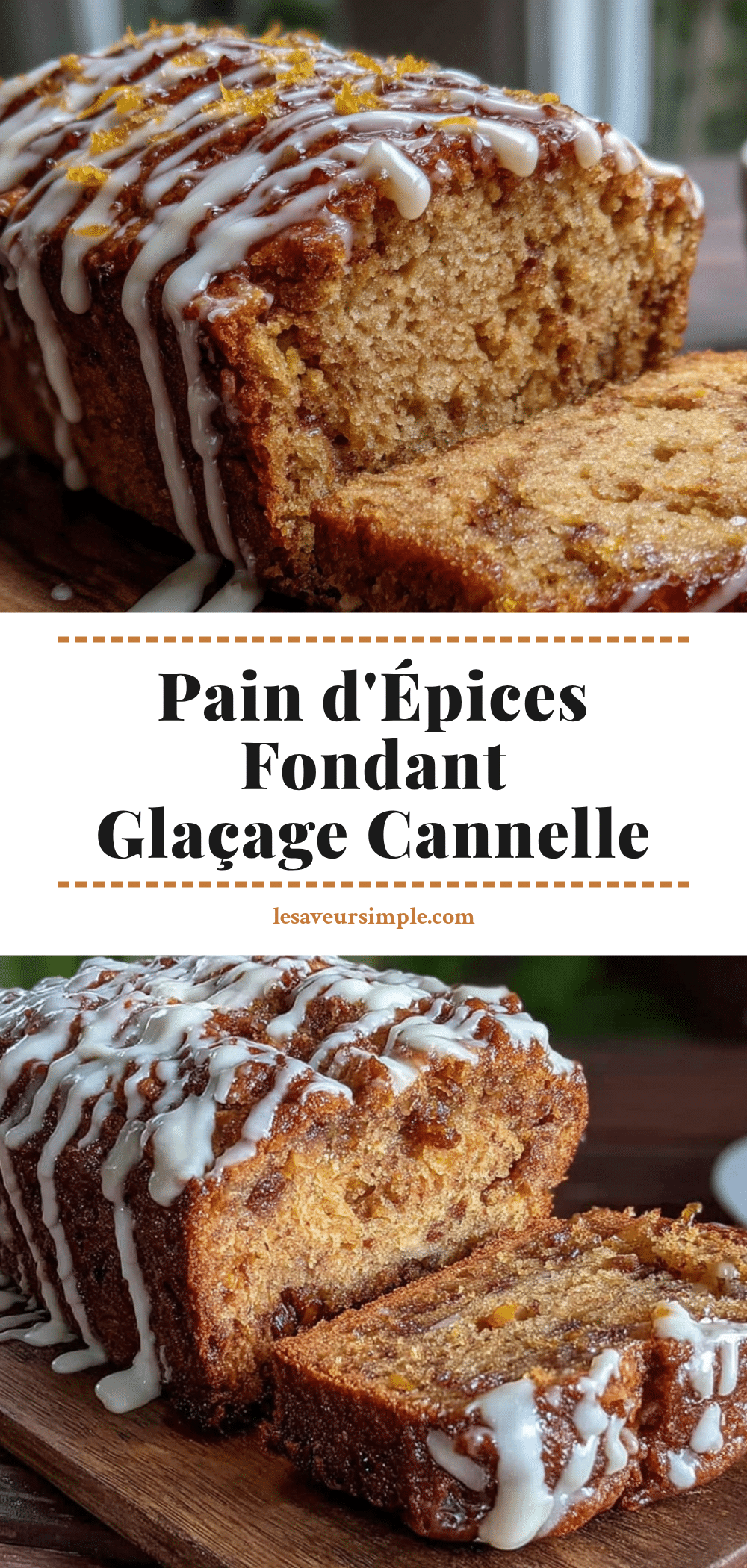 pain dépices fondant au glaçage cannelle recipe
