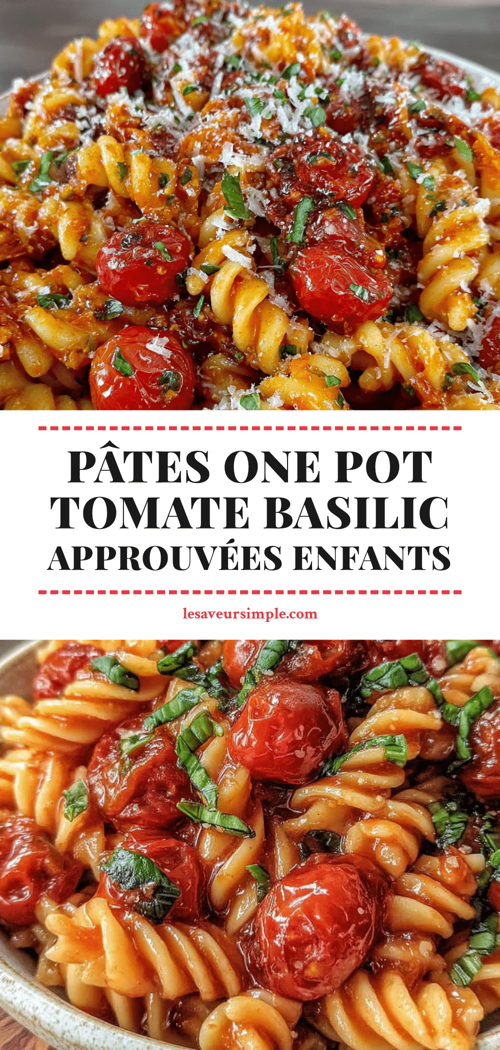 pâtes one pot tomate basilic recipe