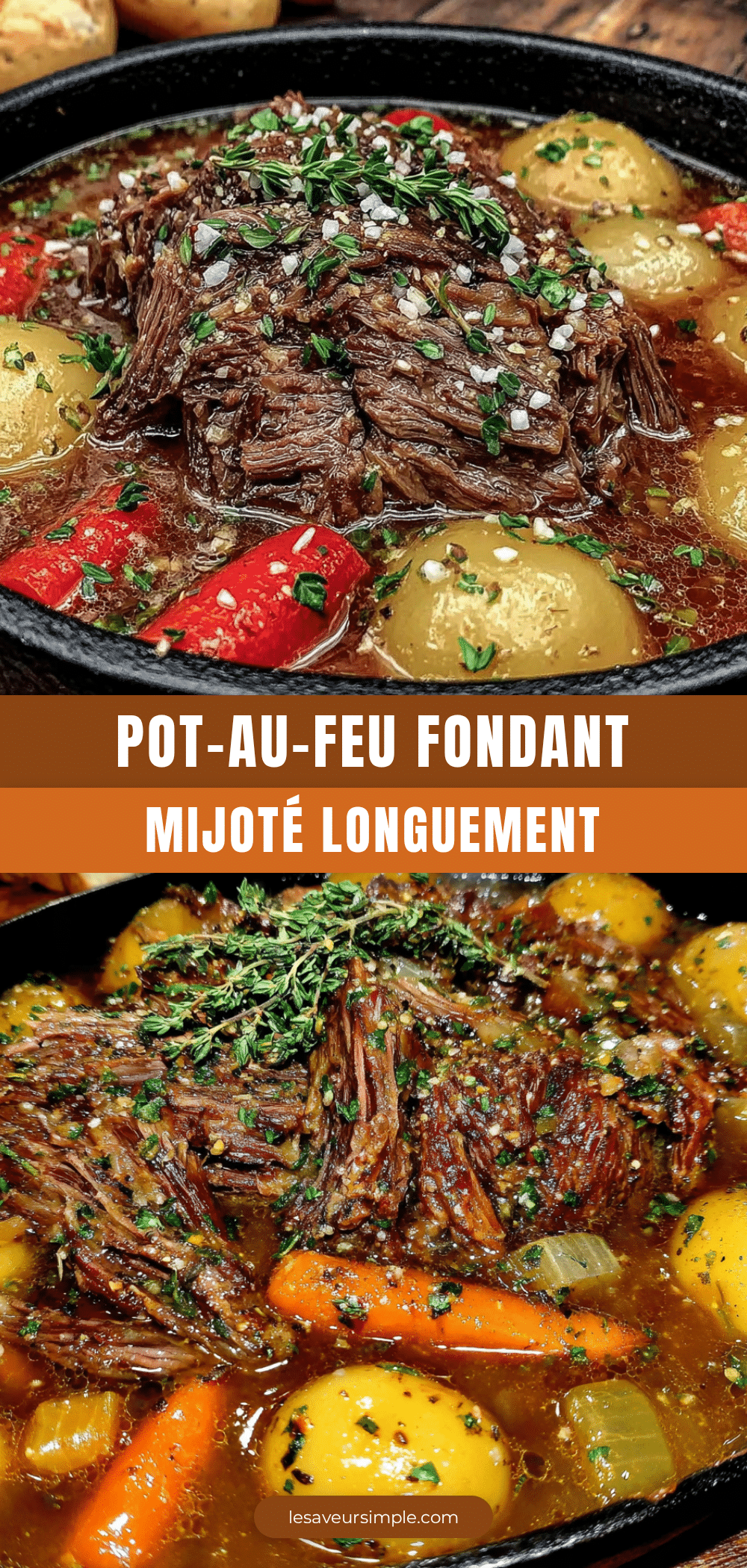 pot-au-feu fondant mijoté longuement recipe