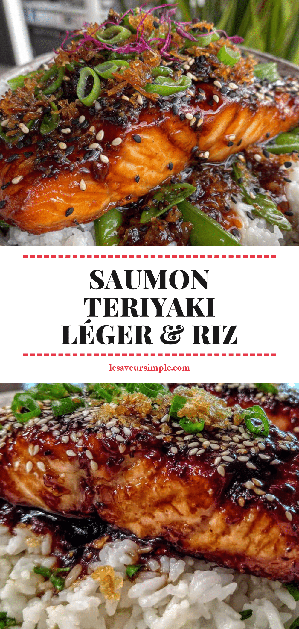 recette saumon teriyaki léger recipe