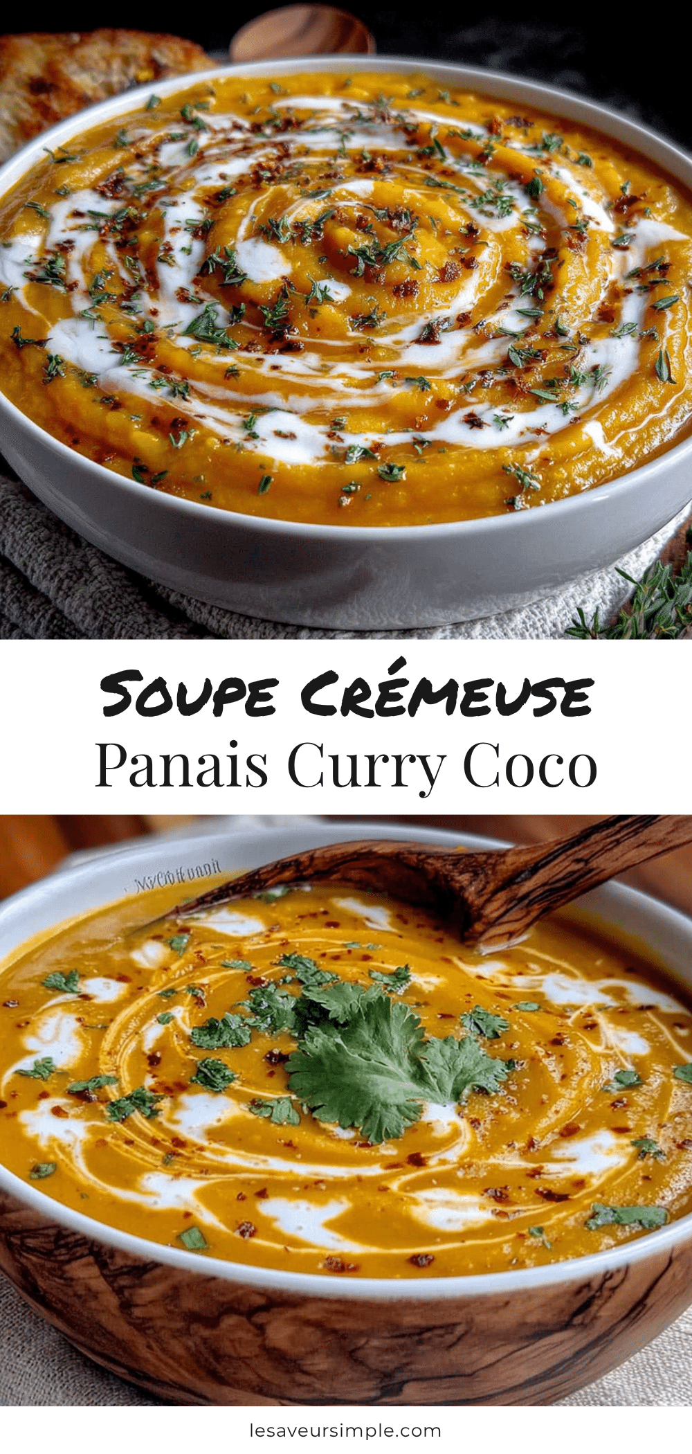 soupe de panais au curry recipe