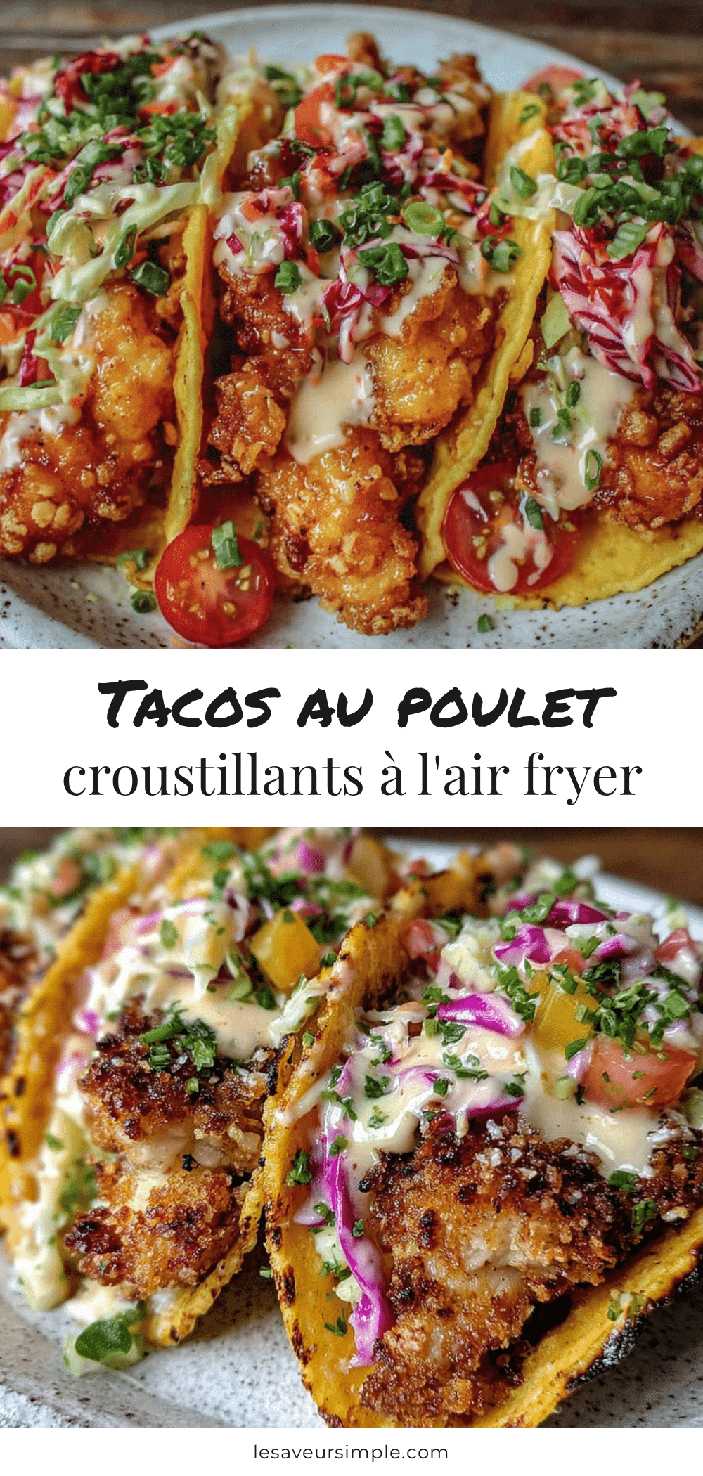 tacos au poulet croustillant à l’air fryer recipe