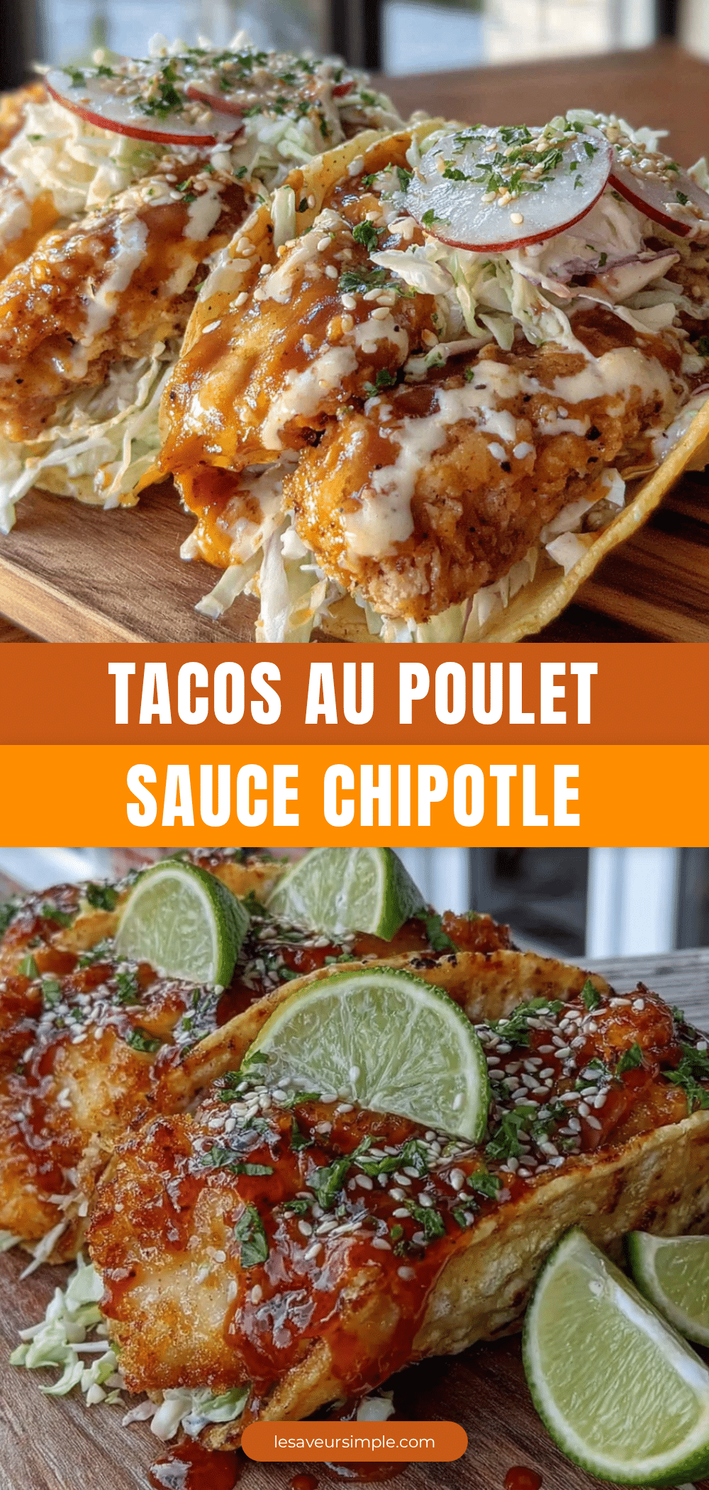 tacos au poulet croustillant sauce chipotle recipe