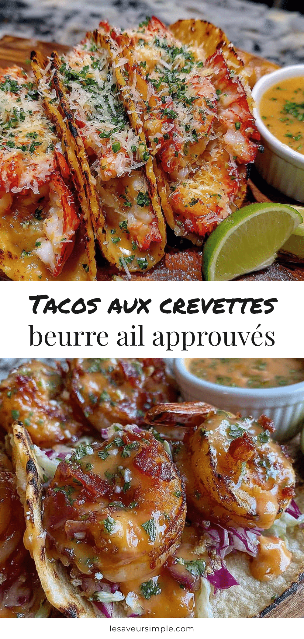 tacos aux crevettes beurre ail recipe
