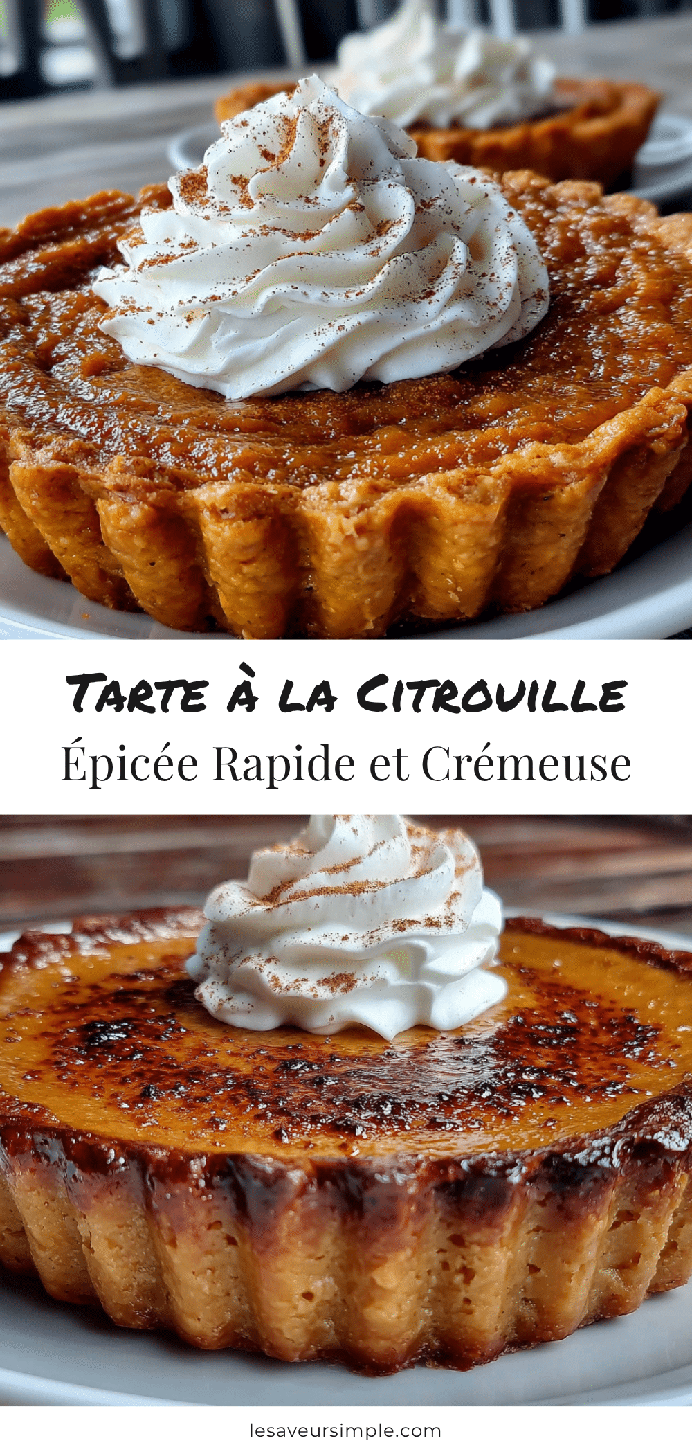 tarte à la citrouille épicée crémeuse recipe