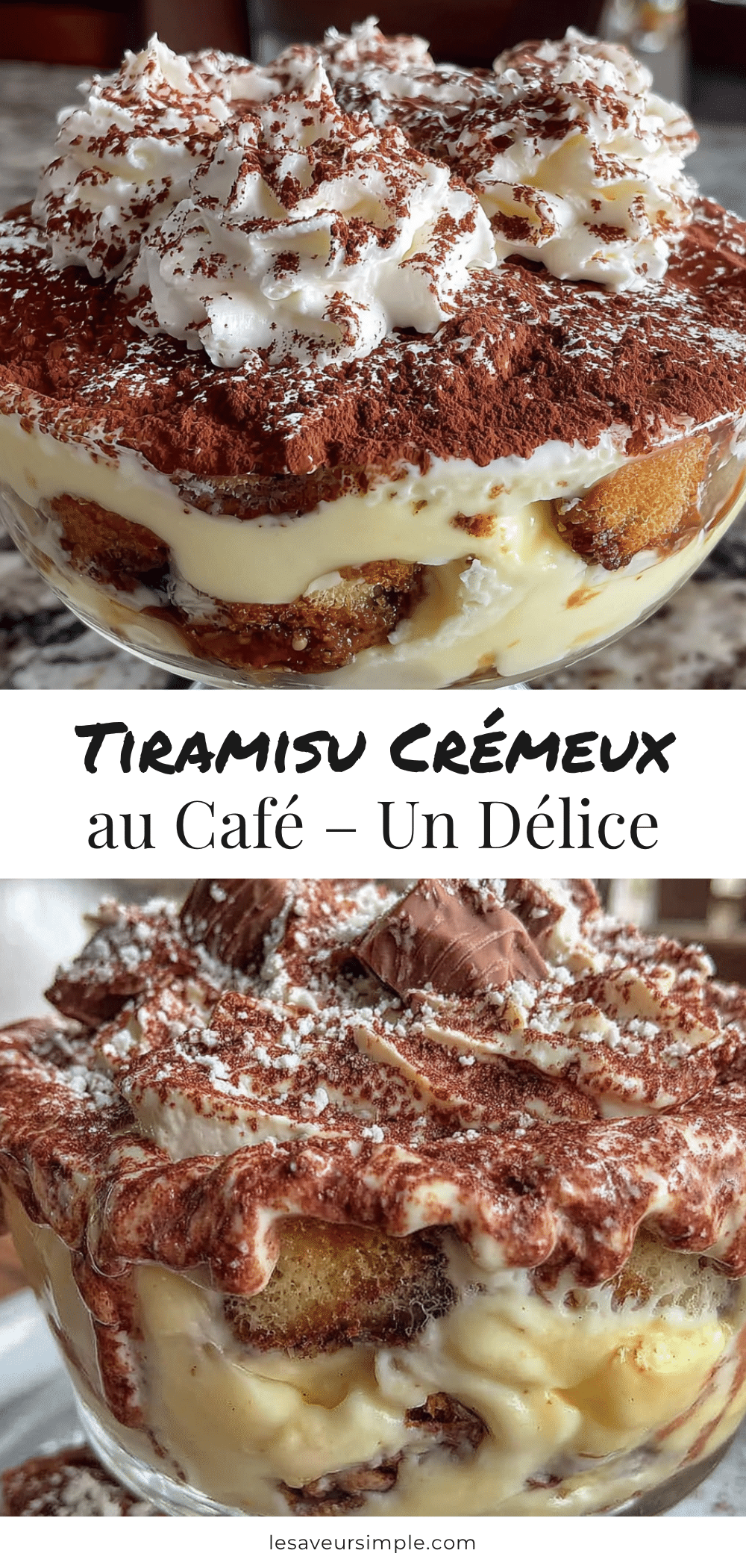 Tiramisu crémeux au café recipe