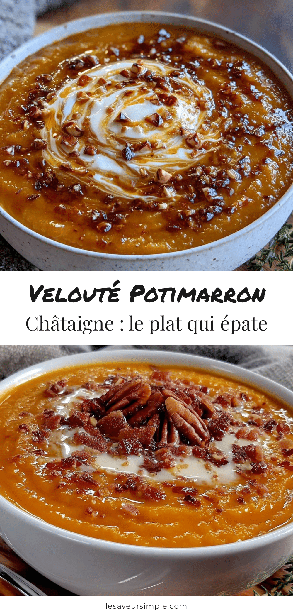 velouté potimarron châtaigne recipe