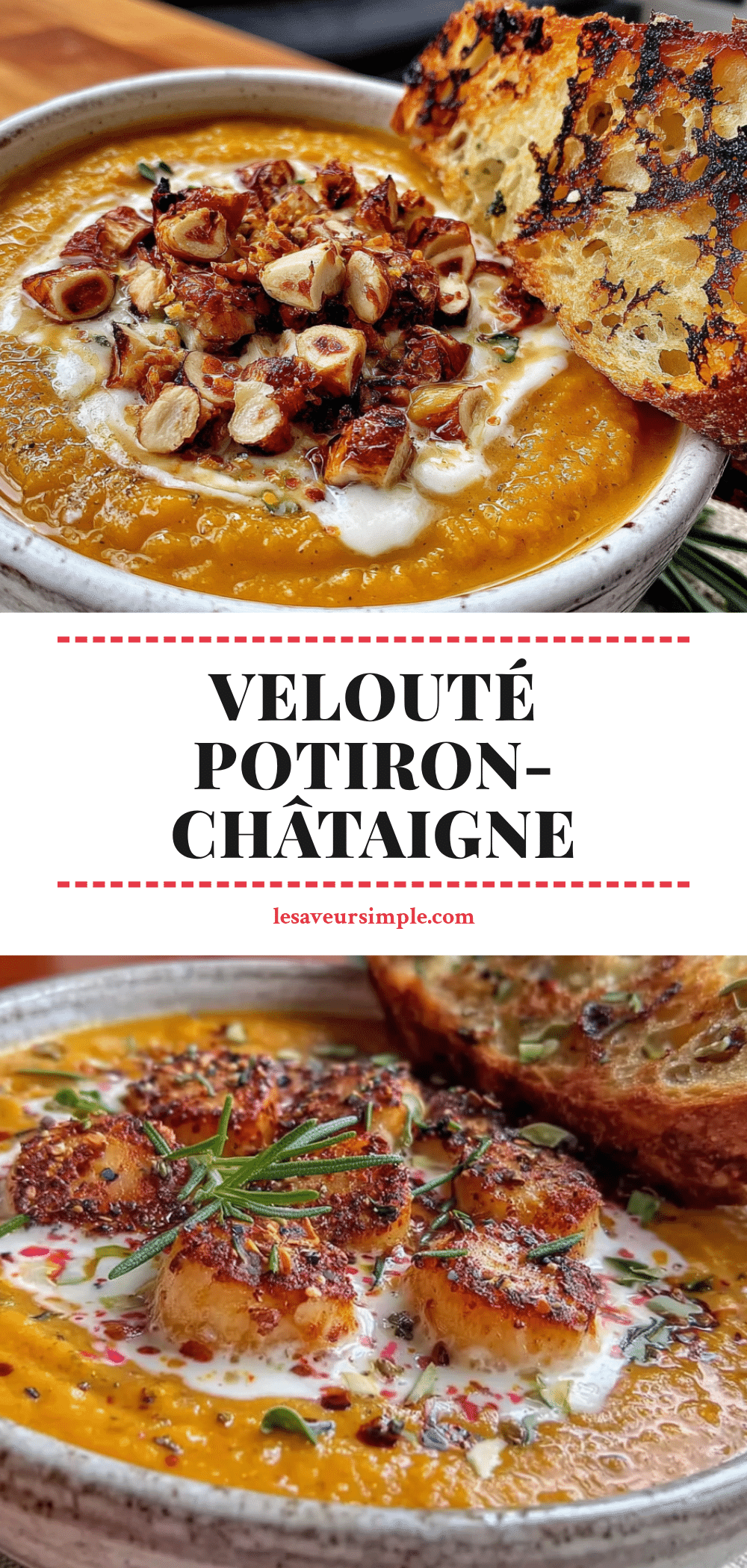 velouté potiron-châtaigne recipe