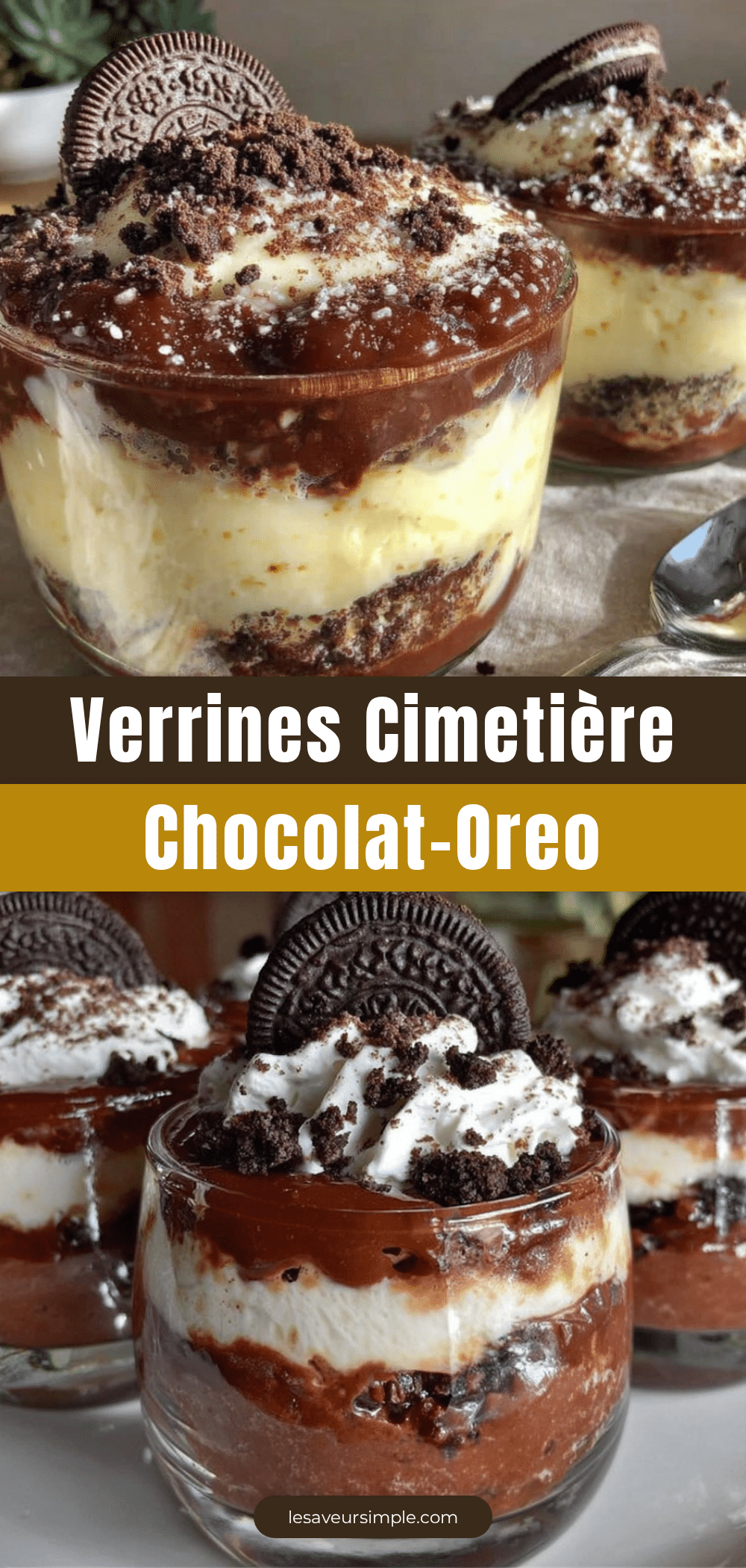 verrines cimetière chocolat oreo recipe