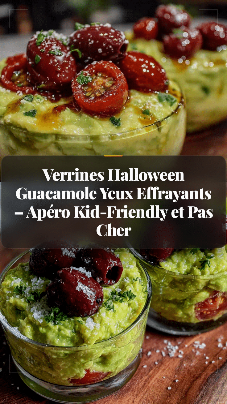 verrines halloween guacamole yeux effrayants recipe